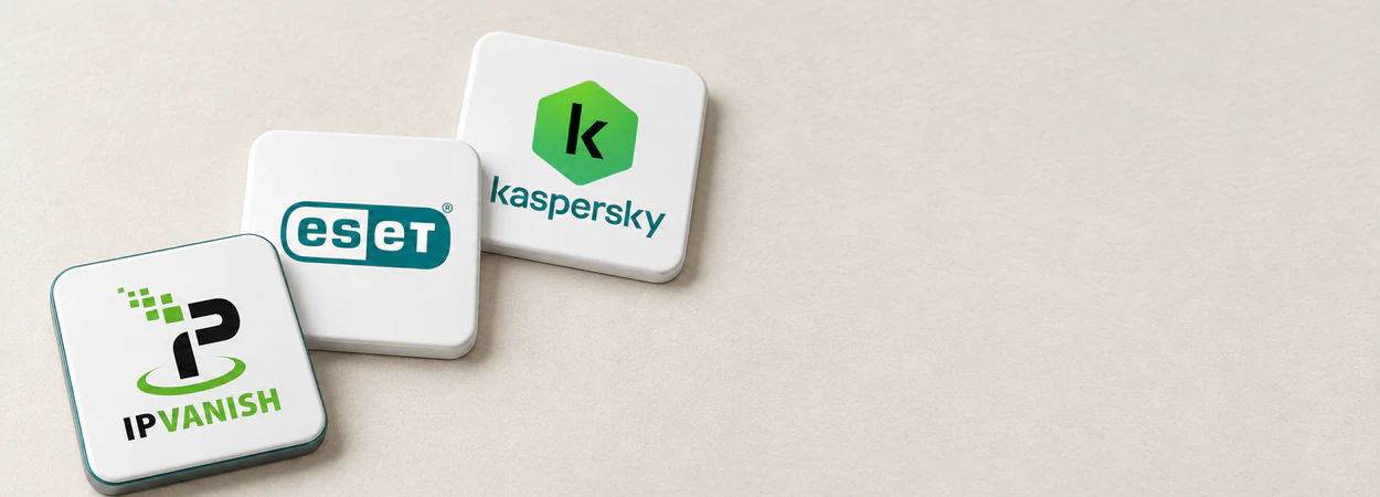 IPVanish, ESET and Kaspersky protection cards