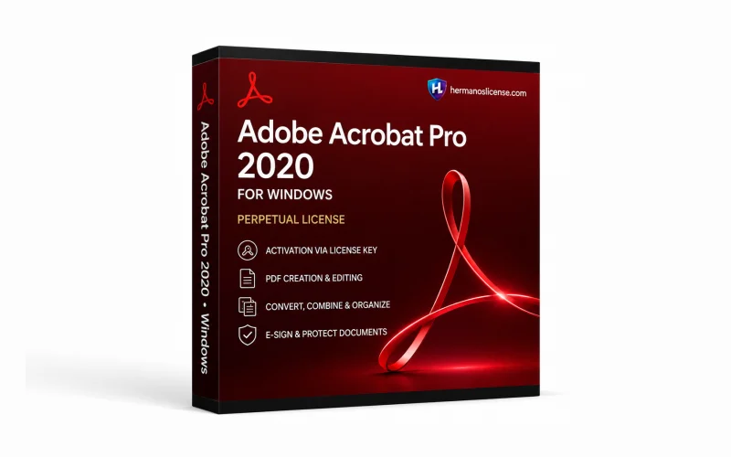 Adobe Acrobat Pro 2020 for Windows — One-Time PDF Editor License Key product image