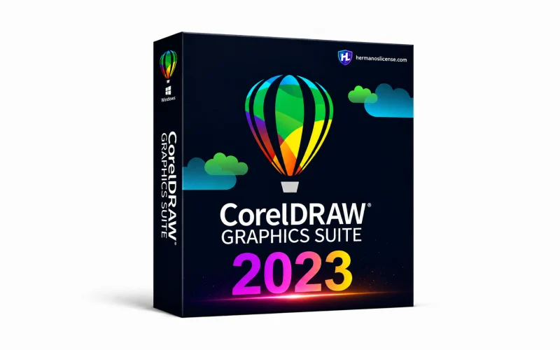 CorelDRAW Graphics Suite 2023 retail license key product image for Windows and Mac design software 製品画像