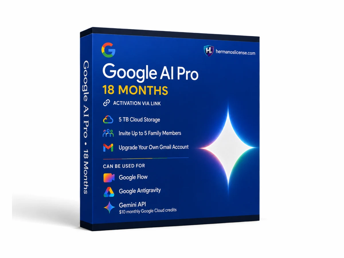 Google AI Pro (Gemini) 18-month subscription activation link — digital product delivered by email