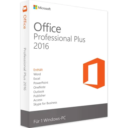 Microsoft Office 2016 Professional Plus Key — Dauerlizenz für Windows Produktbild