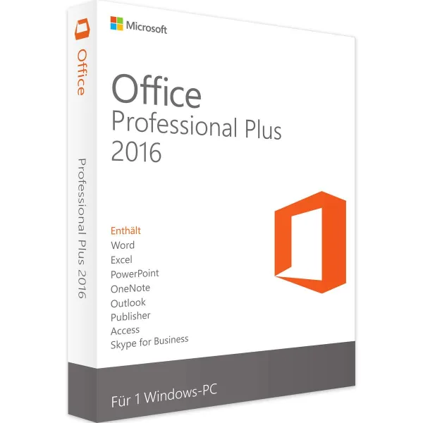 Image du produit Microsoft Office 2016 Professional Plus Key — Licence Windows perpétuelle
