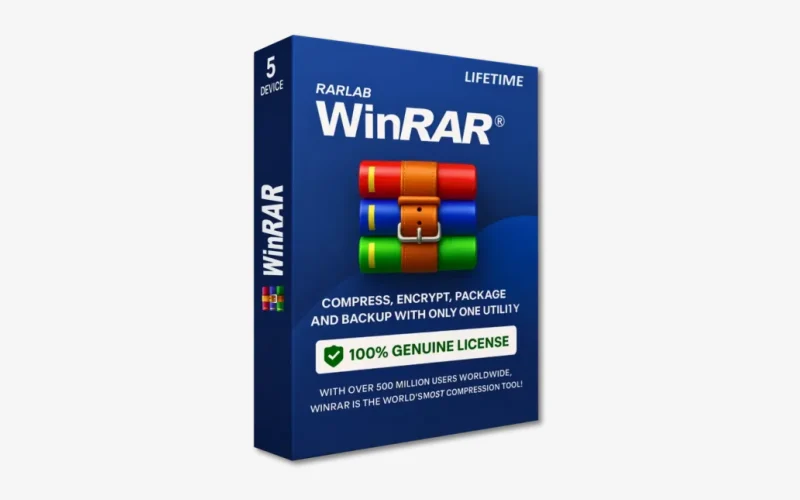 Imagen del producto Licencia WinRAR — Registro perpetuo genuino de un solo pago