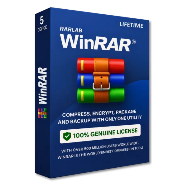 WinRAR Lizenz — Echte einmalige dauerhafte Registrierung Produktbild